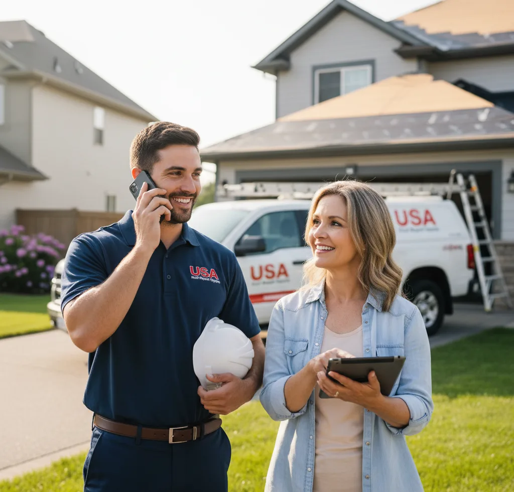 USA Roof Repair Experts customer support in Lino Lakes